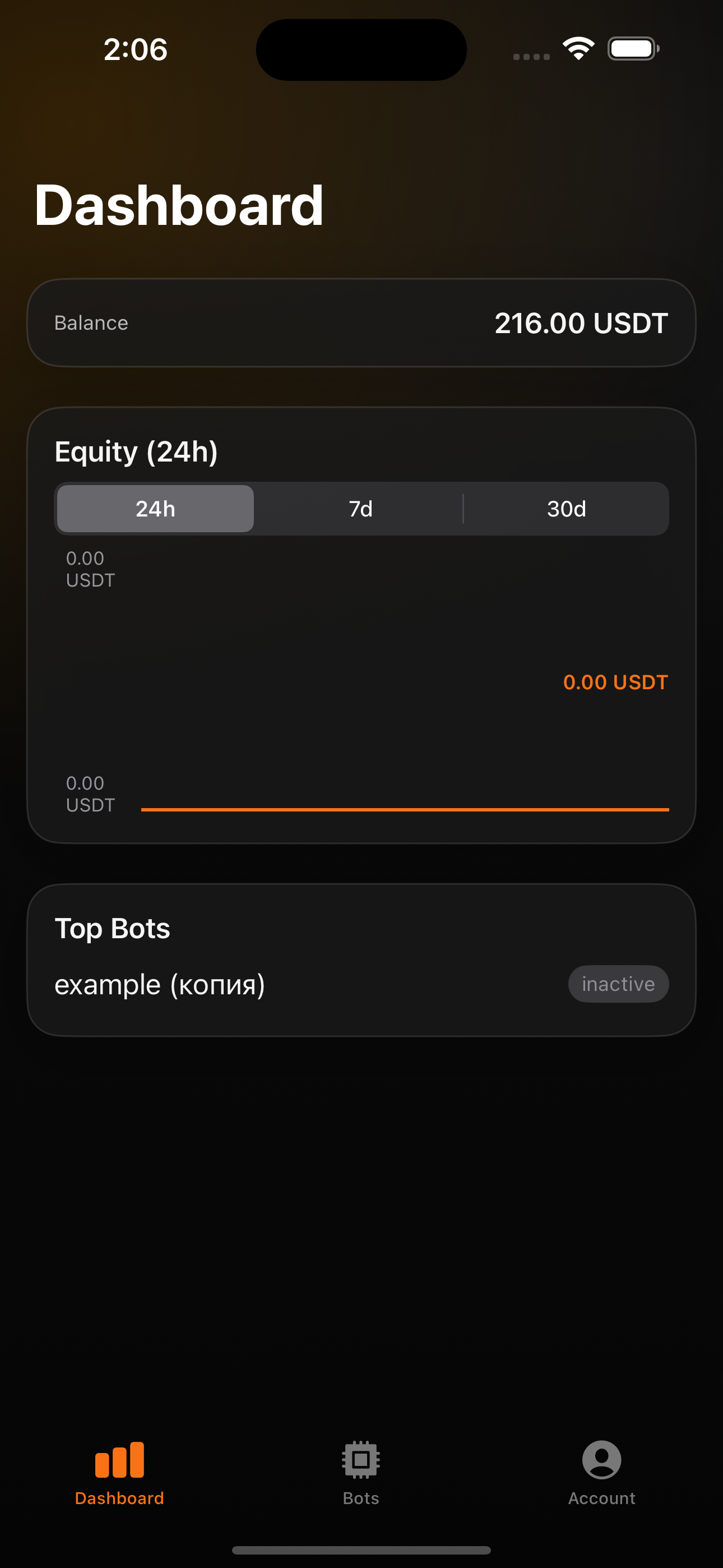 Mobile app screenshot